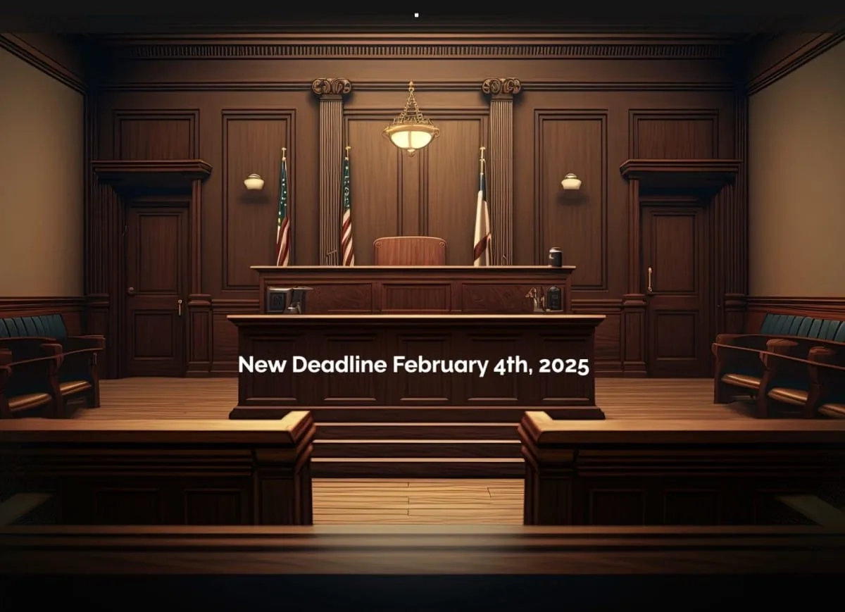 A empty courtroom